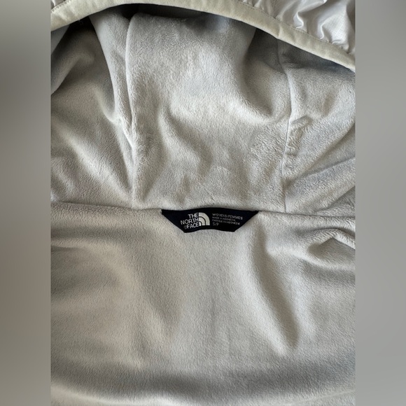 North face off white jacket zip up hood size small windwall - Picture 4 of 5